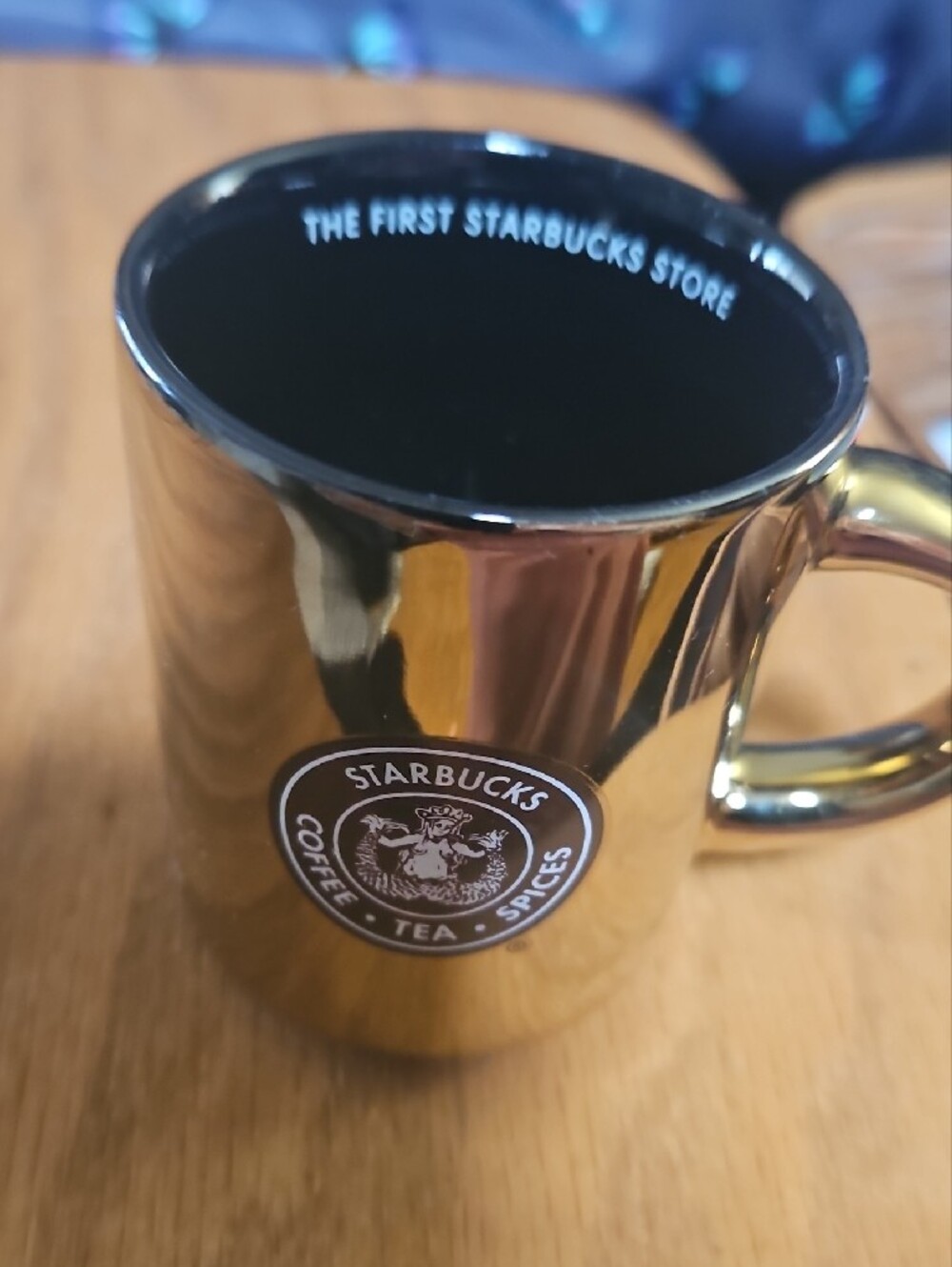 Starbucks Shiny Gold Reflective Coffee Mug - Picture 3 of 3